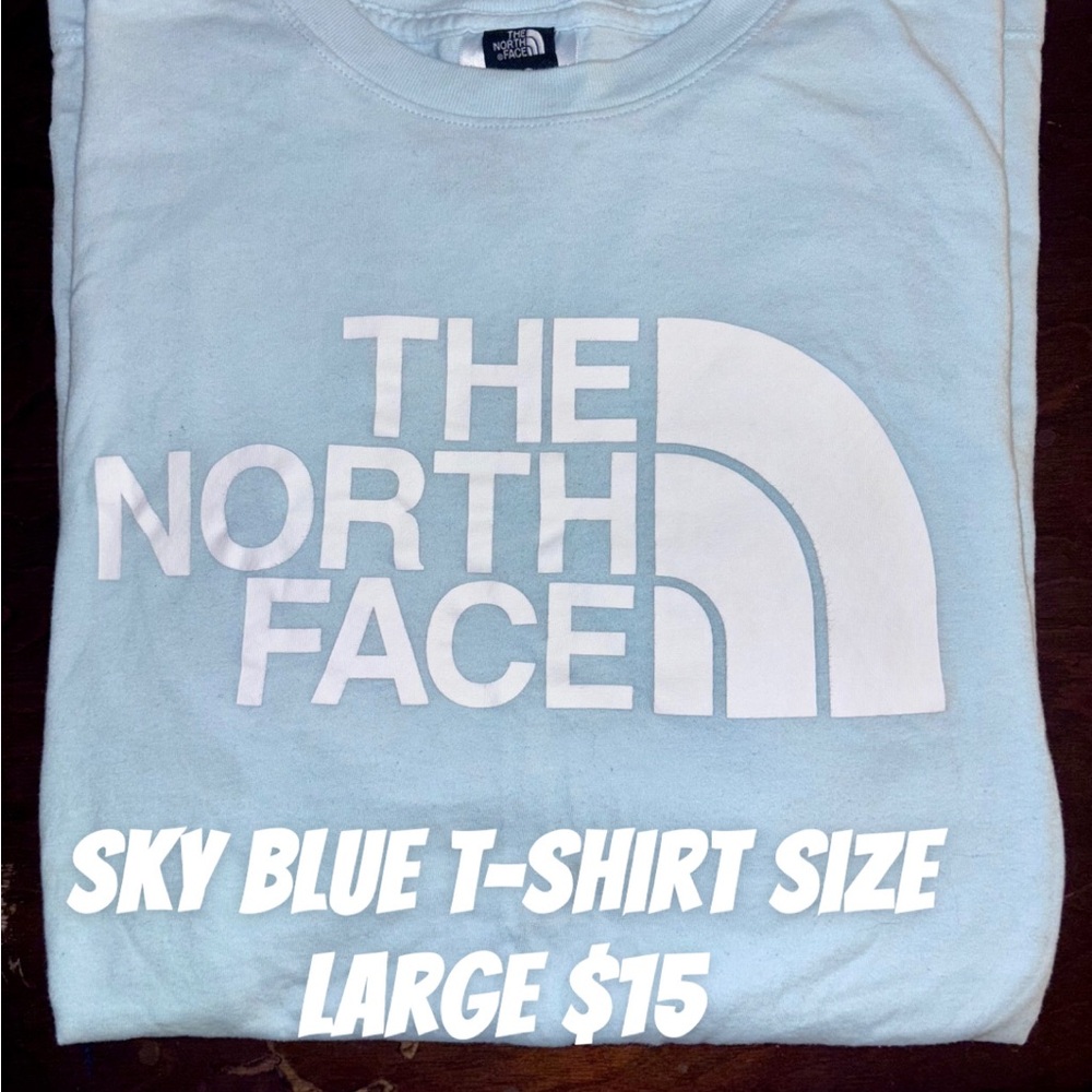 Sky blue North Face T- Shirt